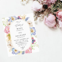 Budget White Pink & Paars Floral Wedding