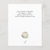 Budget White Pumpkin Friendsgiving Flyer (Achterkant)