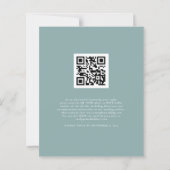 Budget White Pumpkins QR Code Weddenschap RSVP (Achterkant)