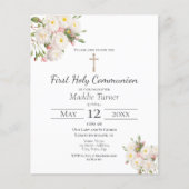 Budget White Rose First Community Invitation (Voorkant)