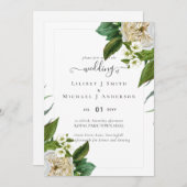 BUDGET White Roses Bouquet Floral Wedding (Voorkant / Achterkant)