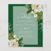 BUDGET White Roses Bouquet Floral Wedding (Voorkant)