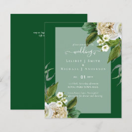 BUDGET White Roses Bouquet Floral Wedding