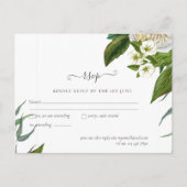 BUDGET White Roses Bouquet Floral Wedding Briefkaart (Voorkant)