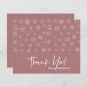 Budget White Script Desert Roos Hartelijk dank (Voorkant / Achterkant)