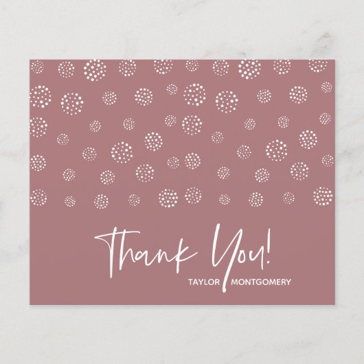 Budget White Script Desert Roos Hartelijk dank (Voorkant)