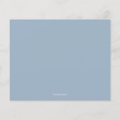Budget White Script Dusty Blue Hartelijk dank (Achterkant)