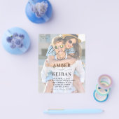 Budget White Shades Photo Wedding Flyer (Enkel)