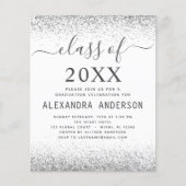 Budget White Silver Afstuderen Class of 2023 Flyer (Voorkant)