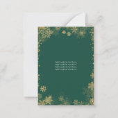 Budget Wij wensen u een vrolijk kerstgroen plezier Notitiekaartje (Achterkant)