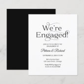 Budget Wij zijn verloofd Uitnodiging voor verlovin (Voorkant / Achterkant)
