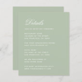 Budget Wijze Bruiloft Details Groene Behuizing Kaa (Voorkant / Achterkant)