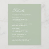 Budget Wijze Bruiloft Details Groene Behuizing Kaa (Voorkant)