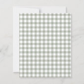 Budget Wijze Groen Gekke Kleine Gans Baby shower (Achterkant)