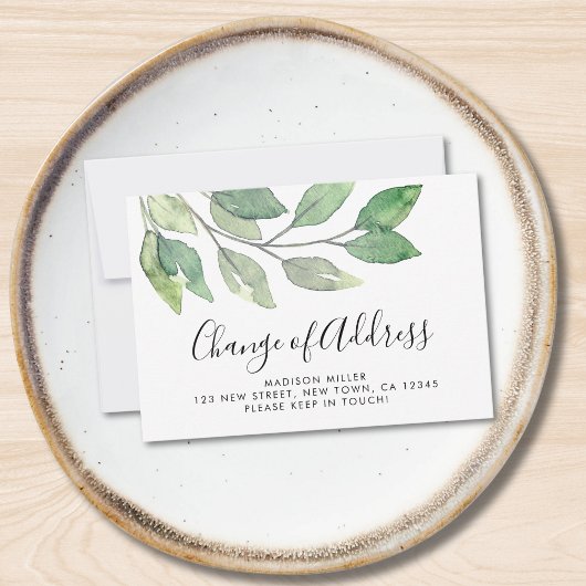 Budget Wijziging Adres Verhuisberichtkaart Notitiekaartje