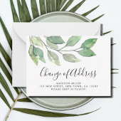 Budget Wijziging Adres Verhuisberichtkaart Notitiekaartje