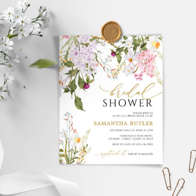 BUDGET Wilbloemen Bridal Shower Invitation (Creator heeft geüpload)
