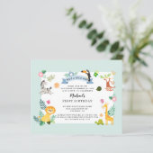 Budget Wild Eén Oerwoud Safari Dier 1e verjaardag (Staand voorkant)