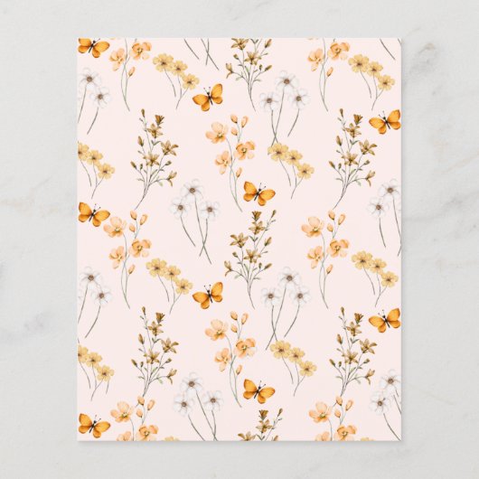 BUDGET Wild en Onederful 1e Verjaardag Uitnodiging Flyer (Achterkant)