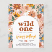 Budget Wild One Retro Boho 1e verjaardagsfeestje (Voorkant)
