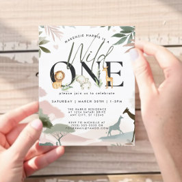 Budget Wild One Safari 1e verjaardag Flyer