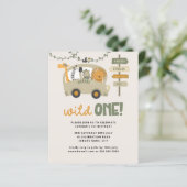 Budget Wild One Safari Animals 1e verjaardag Uitno (Staand voorkant)