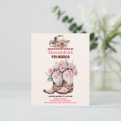 Budget Wild West Cowgirl Verjaardagsfeest (Staand voorkant)