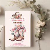 Budget Wild West Cowgirl Verjaardagsfeest Flyer