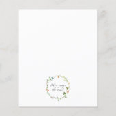 Budget Wildbloem Baby shower (Achterkant)