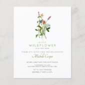 Budget Wildbloem Baby shower (Voorkant)