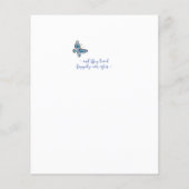 Budget Wildbloem Vogel Bloemen Border Bruiloft (Achterkant)