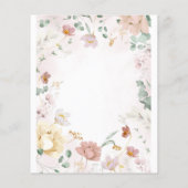 Budget Wildbloemen Baby shower (Achterkant)