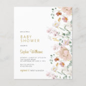 Budget Wildbloemen Baby shower (Voorkant)