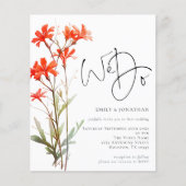 BUDGET Wildbloemen Wij doen 3 foto QR Bruiloft uit (Voorkant)
