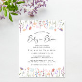 Budget Wilde Baby in Bloom Shower Invitation