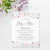 Budget Wilde Baby in Bloom Shower Invitation