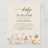 Budget Wilde Baby in het Baby shower Bloom (Voorkant)