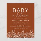 Budget Wilde Baby in het Baby shower Bloom (Voorkant)