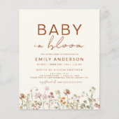 Budget Wilde Baby in het Baby shower Bloom (Voorkant)