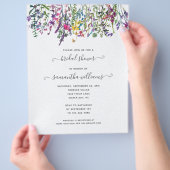 BUDGET Wilde Bloemen Bloemige Bruids Bruiloft Uitn Flyer (Hand)