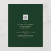 BUDGET Wilde Bloemen Trouw Uitnodiging QR Code RSV Flyer (Achterkant)