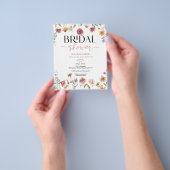 Budget Wilde Bloemenveld Boho Bruiloft Feest Uitno Flyer (Hand)