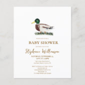 Budget Wilde Eend Babyshower (Voorkant)