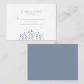 BUDGET Wilde Floral Wedding RSVP Kaart Notitiekaartje (Voorkant / Achterkant)