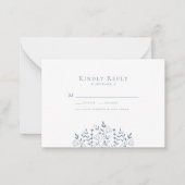 BUDGET Wilde Floral Wedding RSVP Kaart Notitiekaartje (Voorkant)