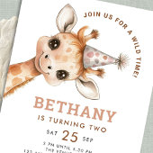 Budget Wilde Tijd Schattigee Giraffe 2e Verjaardag