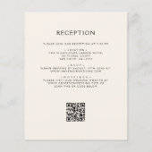 Budget Wildflower All in One Huwelijksuitnodiging Flyer (Achterkant)