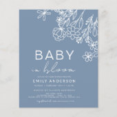 Budget Wildflower Baby in Bloom Baby Dusty Blue (Voorkant)