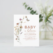 Budget Wildflower Baby in Bloom Shower Terracotta (Staand voorkant)