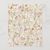 Budget Wildflower Boho Baby in Bloom Baby shower (Achterkant)